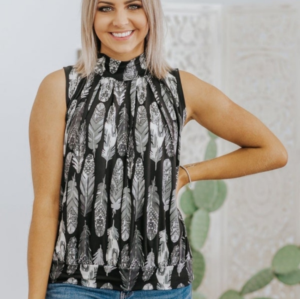 Filly Flair Mock neck Tank